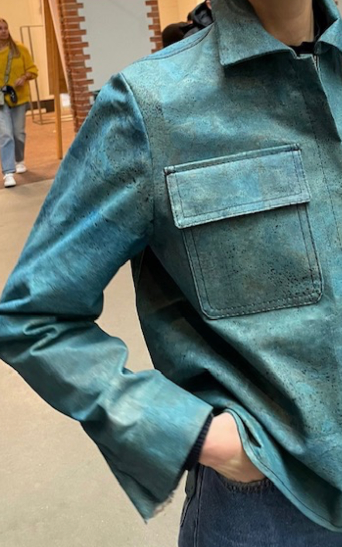 Cork Leather Jacket, waterproof