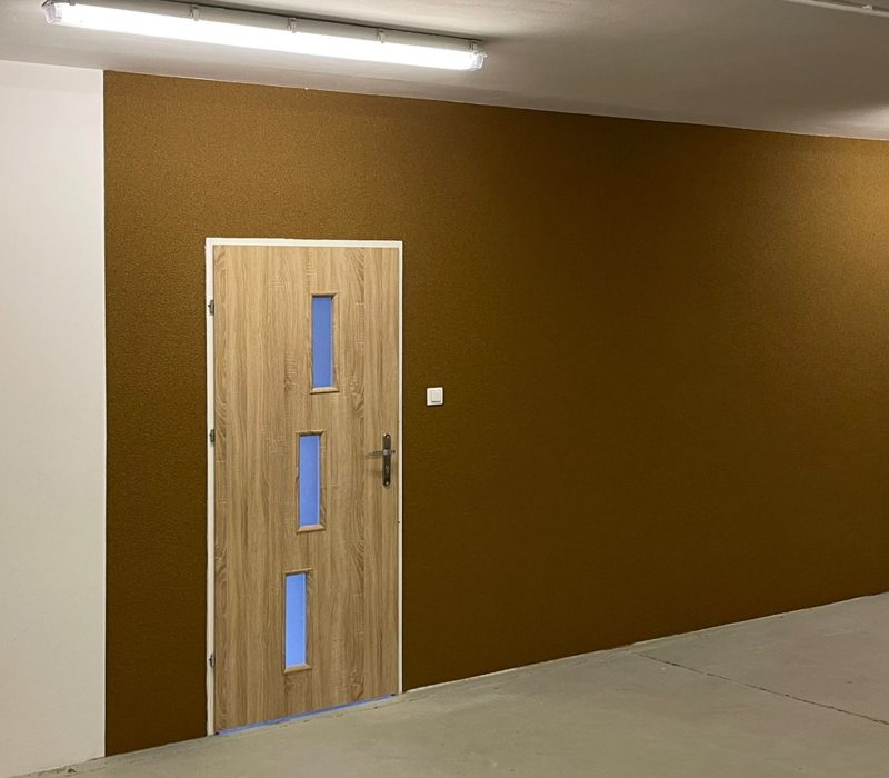 Wall office sprayed