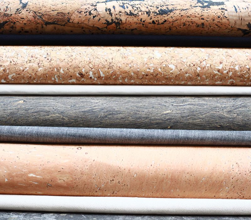 cork fabric organic cotton natural & pattern 3